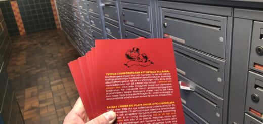 Skånekommunisterna delade ut flygblad i kampanj inför avtalsrörelsen.