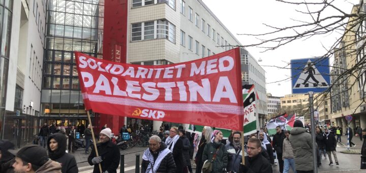 I söndags tågade ett enormt demonstrationståg genom de centrala delarna av Malmö och skanderande slagord till stöd för det palestinska folket.